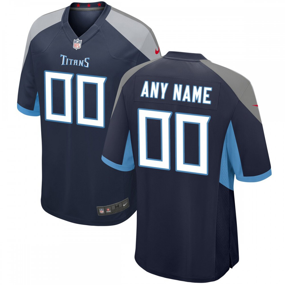 Tennessee Titans Nike Youth Custom Game Jersey - Navy-GridironStore